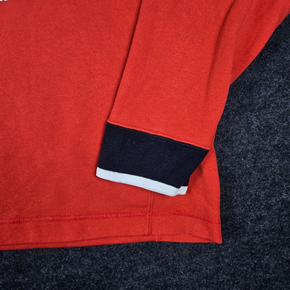 Nike Sportswear Red Graphic Pullover Sweatshirt Big Logo Swoosh Retro Women's XL - Picture 12 of 12
